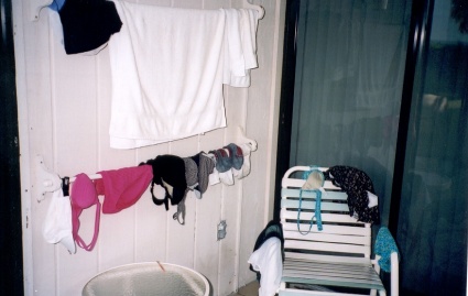 Drying outside